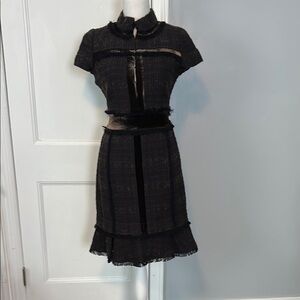 Tory Burch tweed Short Sleeve Dress